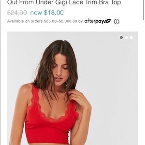 Lace trimmed UO tank